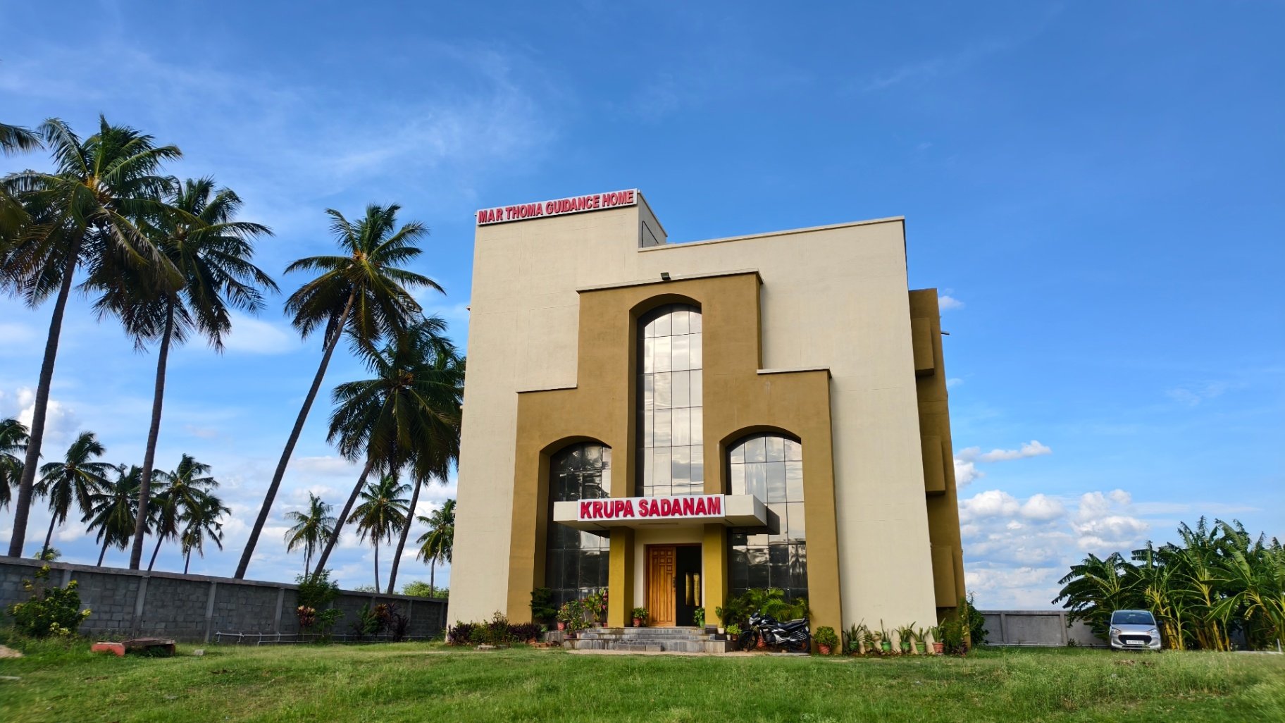 Front view of Krupa Sadanam Mar Thoma Guidance Home in Chittoor